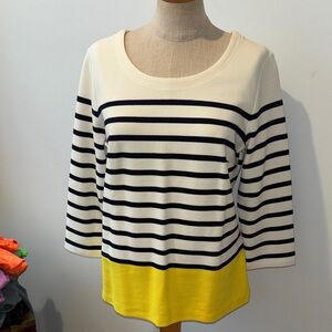 Talbots size medium New with tag striped sweater